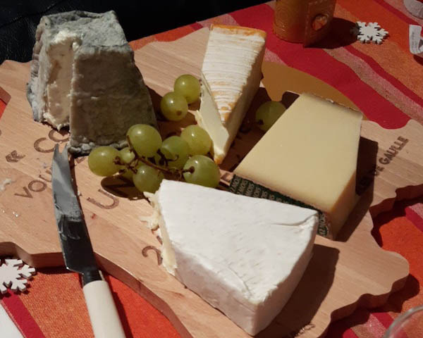 French cheese on cheese board