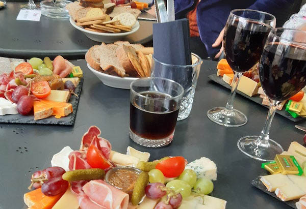 Charcuterie and wine