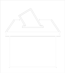 Cartoon of ballot box